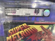 1994 SNES Super Metroid VGA 80 NM SEALED Phantoon Early Production WATA 9.4?