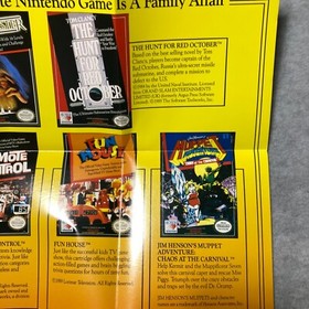 P&oacute;ster insertado HiTech Sesame Street Hunt rojo octubre HIT-NES-US NES Nintendo solamente