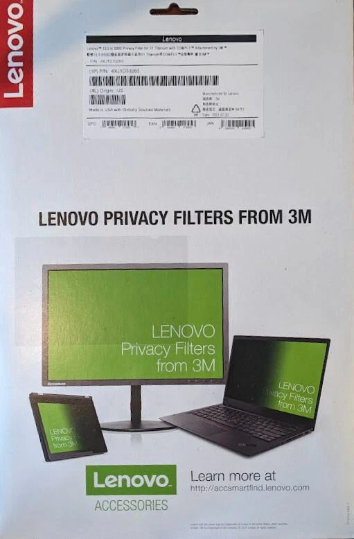 Lenovo 4XJ1D33265 Privacy Screen Filter for 13.5" Laptops | Bulk Availability! - Image 2 of 4