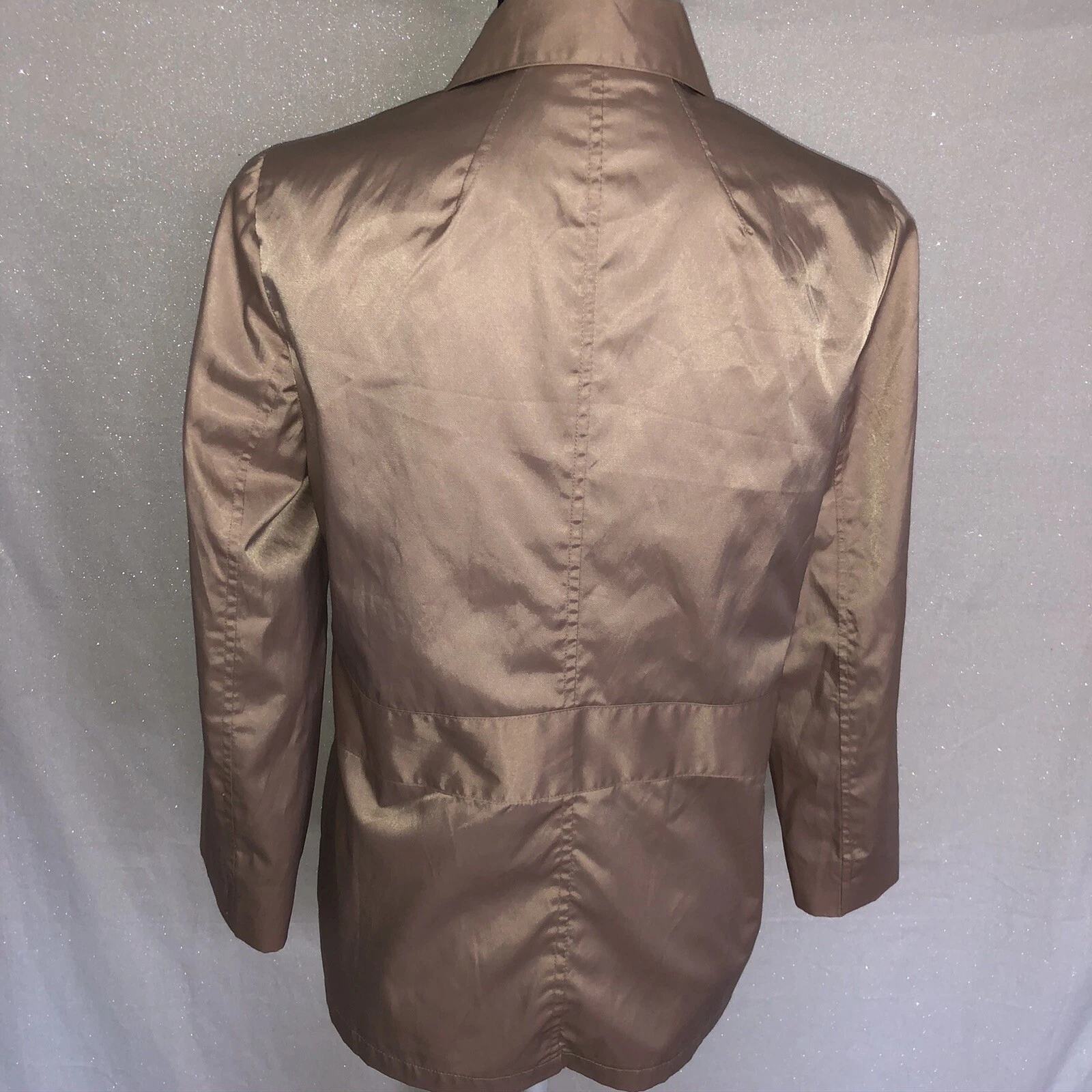 Giacca vintage CHANEL marrone minimalista preppy logo bottoni taglia small