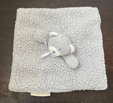 Blankets and Beyond Gray White Teddy Bear Baby Lovey Well Loved Replacement