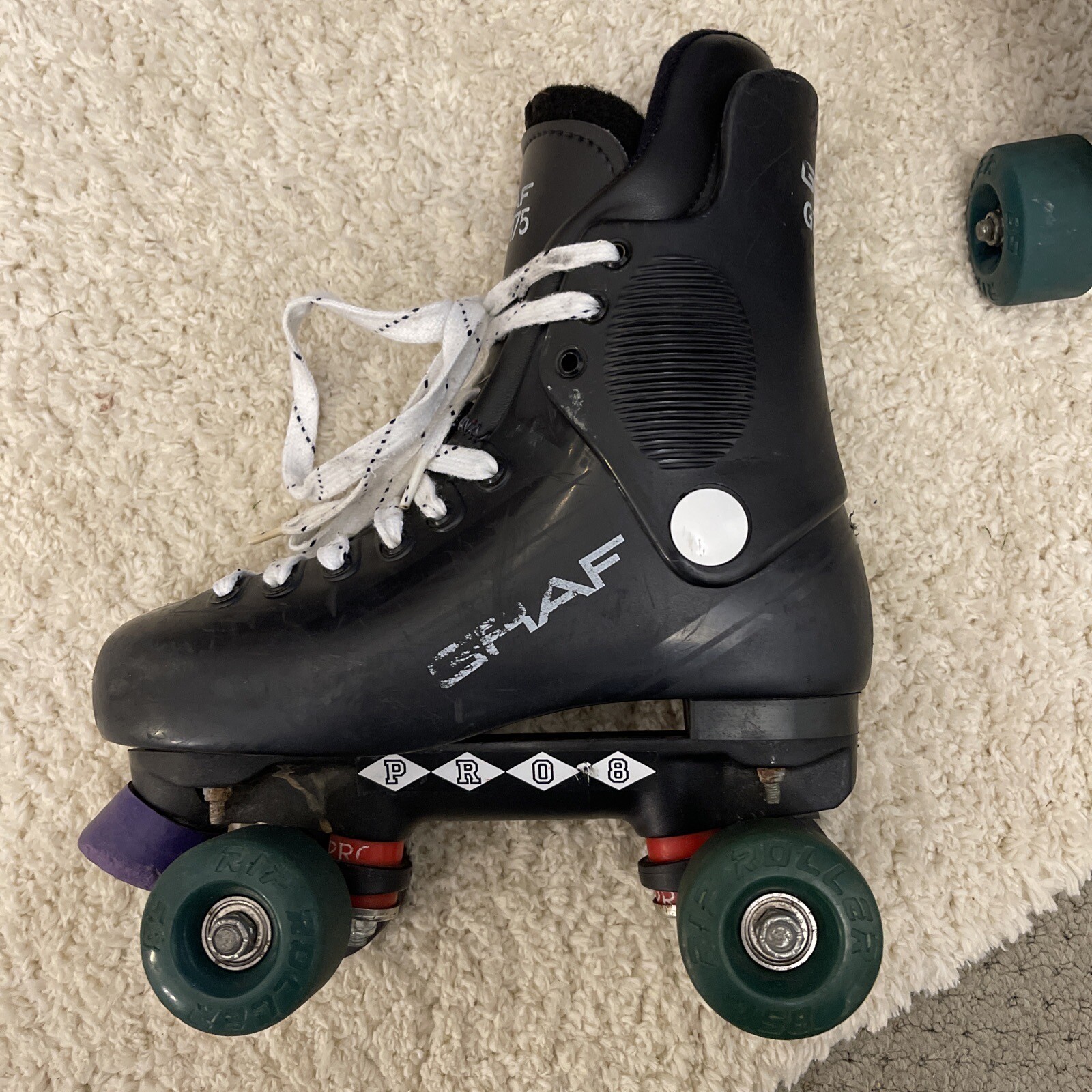 GRAF GTX 175 Quad Roller Skates Size UK 5 90s Retro Ventro Pro Wheels
