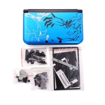 Replacement Blue Case For 3DS XL/LL Console of Full Housing Cover Shell Complete