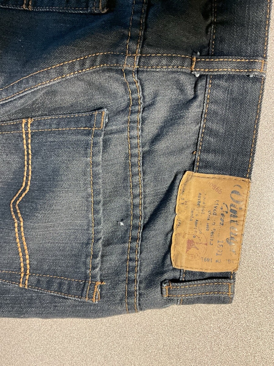 Vintage Genes 1891 Blue Jeans Mens 32/32 Blue Lived In Denim