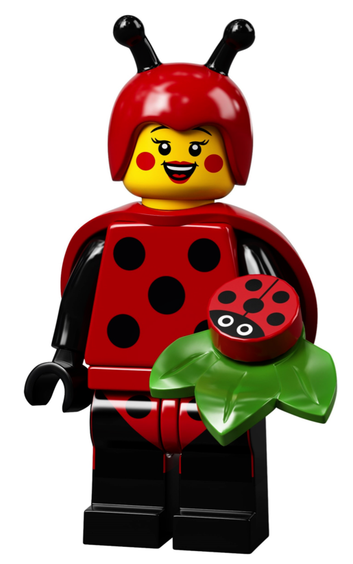 LEGO SERIES 21 MINIFIGURE LADY BUG LADYBIRD 71029