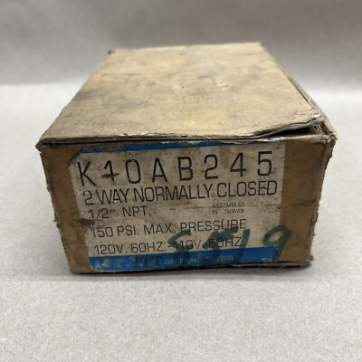 NEW  ASCO K10AB245  SOLENOID VALVE