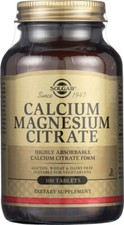 Solgar Calcium Magnesium Citrate 100 Tablets