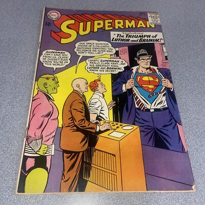 Superman #173 November 1964 DC Comics Luthor Brainiac Cover | eBay