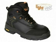 Safety Boots Shoes Safety footwear Work shoes Metal free Light Year Black New 4