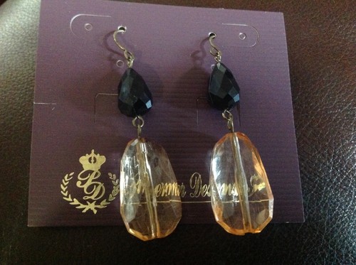 Premier Designs Jewelry DEBUT Beads Brass Fishhook Earrings New - Picture 2 of 8