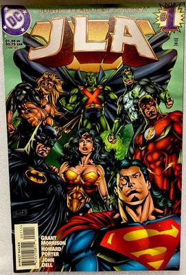 JLA #1/ KEY 1ST ISSUE/ 1997 DC Batman, Superman, Grant Morrison/ First Print