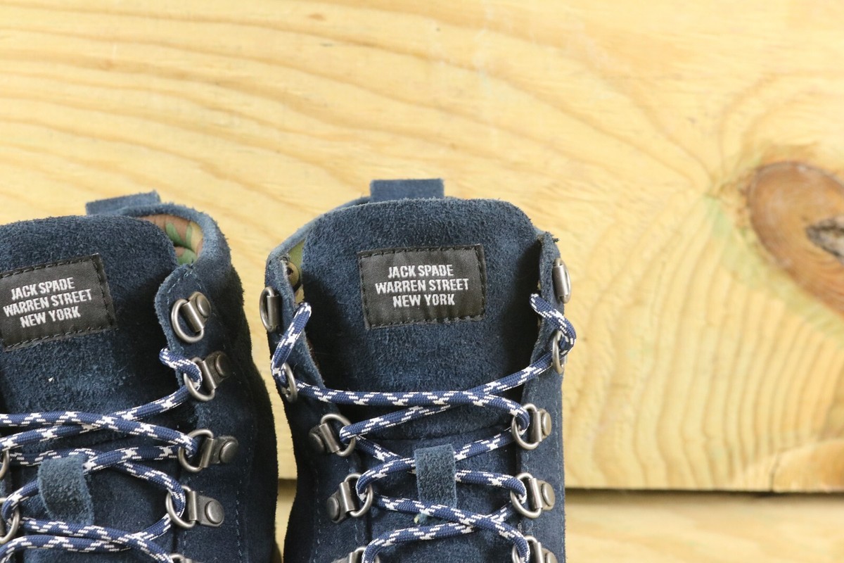 Sperry Top Sider x Jack Spade Mens 8M Boots Blue Suede Mid Lace Up Shoes Sperry Top Sider x Jack Spade Mens Sz 8M Boots Blue Suede  main image 4