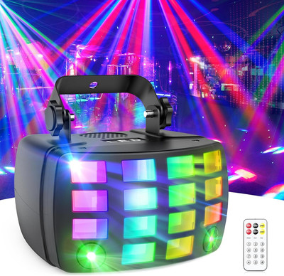LED Bühnenbeleuchtung Partylicht, DMX512 2 in 1 RGB Disco Licht, Discolicht Part
