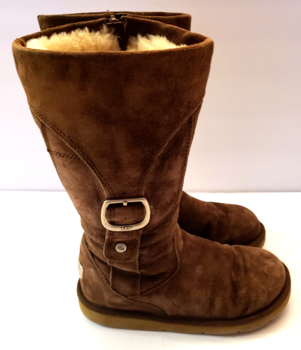 UGG AUSTRALIA CARGO III BOOTS SHEEPSKIN LINED EXPRESSO BROWN #5132 SIZE 6 - Picture 5 of 19