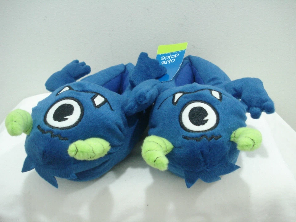 Перевернутые нескользящие тапочки Okie Dokie Blue Monster размер L 9/10 - Изображение 3 из 4
