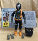 1986 GI Joe BATS V1 Tight Joints - Great Paint - Excellent Condition - Nice Card