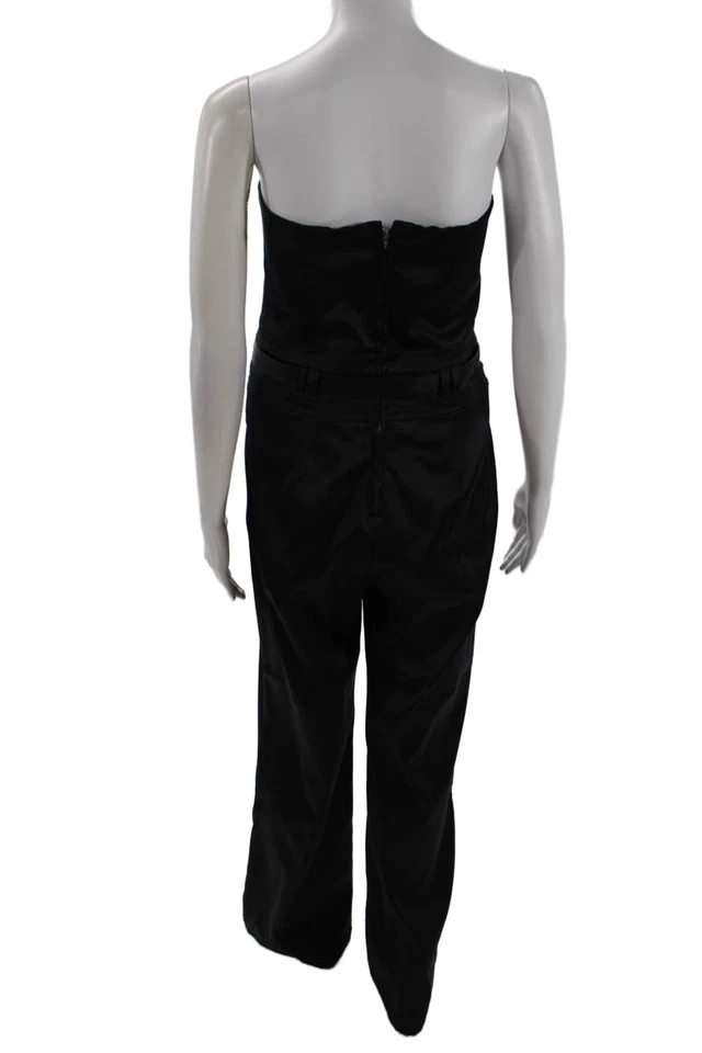 Mono para mujer marca J sin mangas cuello corazón negro talla L Foto 3 de 4