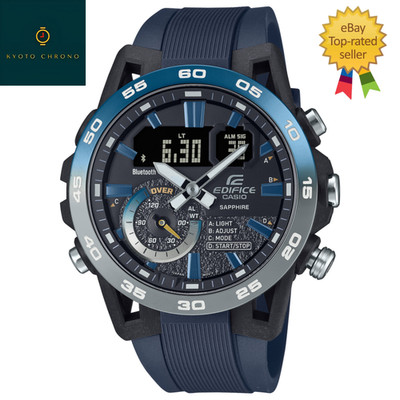 CASIO ECB-40YNP-1AJF Edifice Sospensione Black Blue Bluetooth NEW Japan Watch