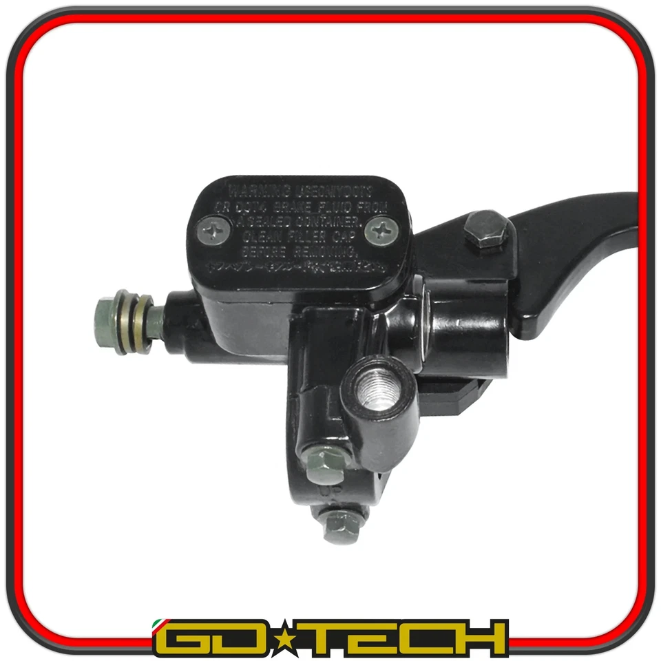 POMPA FRENO ANTERIORE MOTO SCOOTER ENDURO CROSS MOTARD UNIVERSALE Nera DESTRA - Imagen 4 de 4