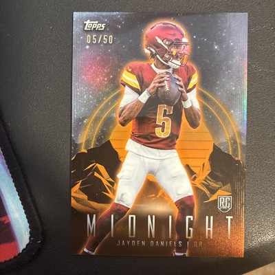 2024 Topps Midnight Jayden Daniels #97 Summer Solstice 05/50 RC Commanders 