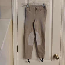 Horze Equestrian Horseback Riding Breeches Knee Patch Stirrups Youth Small