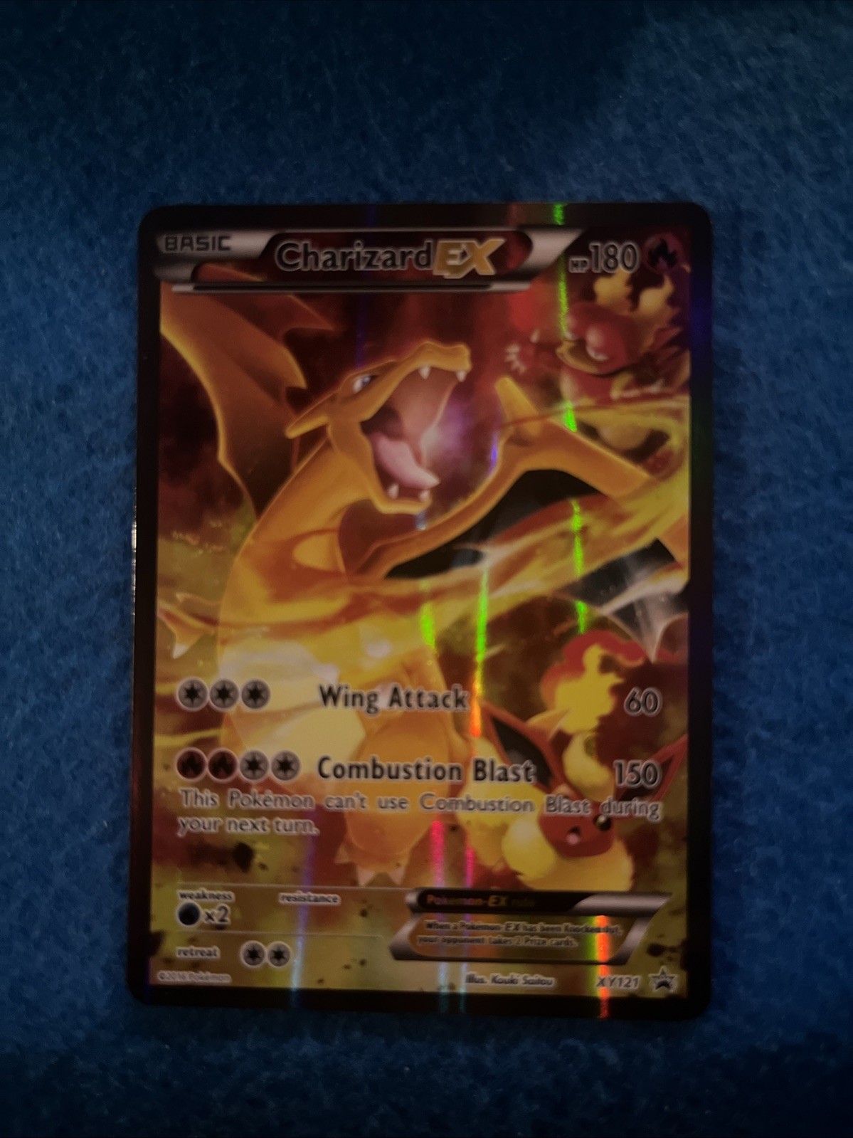 Pokémon TCG Charizard EX Black Star Full Art Promo Holo Card XY121