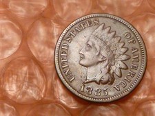 1885 Indian Head Cent Penny Has Detail #E