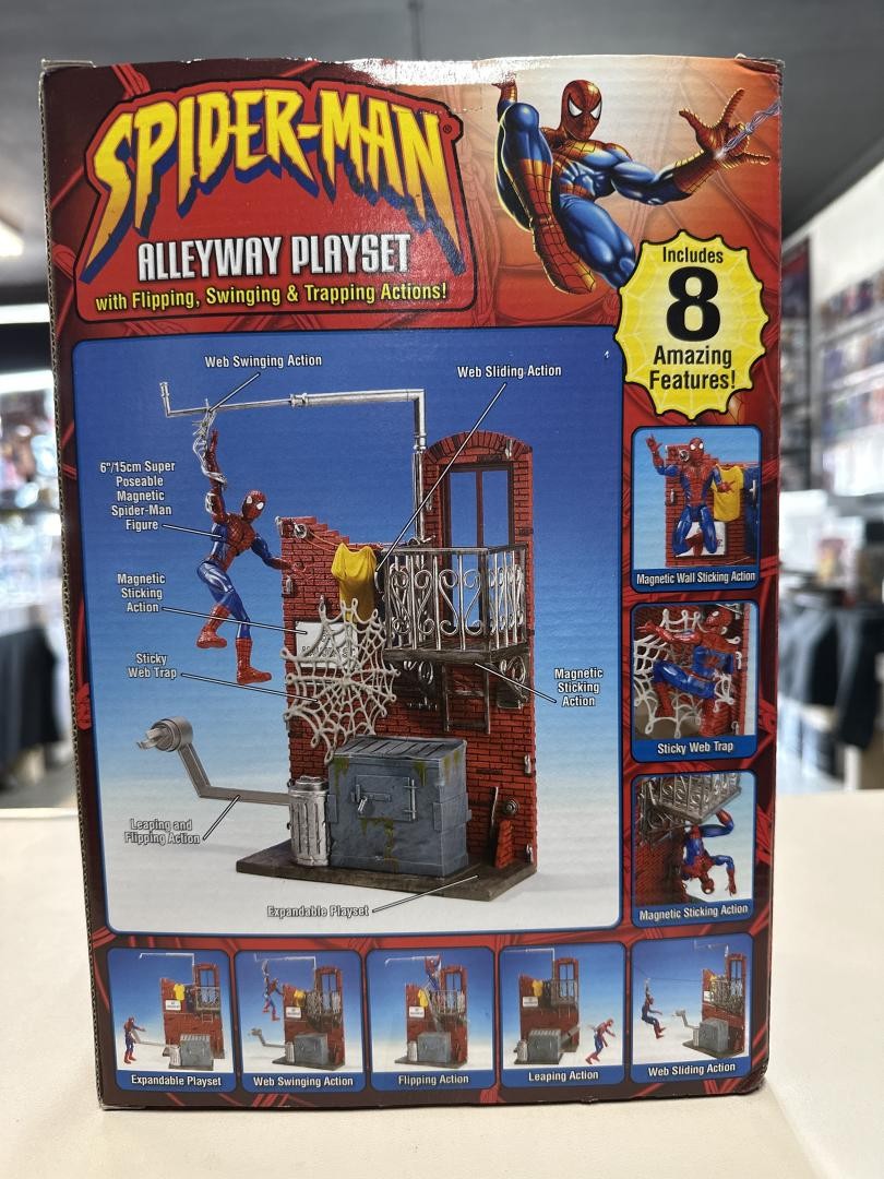 Spider-Man Alleyway Playset Marvel 2002 Toy Biz (2) | eBay
