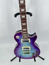 US Warehouse LP Electric Guitar Gradient Purple Custom  Chrome Hardware