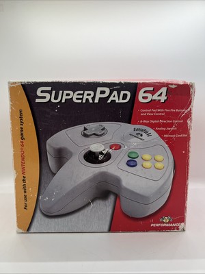 Nintendo 64 SuperPad 64 InterAct Controller CIB - OEM Performance Pad Fast Ship!
