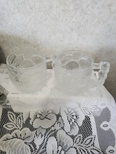 Vintage Mc Donald's 1993 The Flintstones Glass Mugs Set Of 2 Made In USA