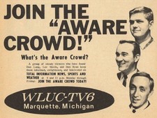 1969 WLUC MARQUETTE,MICHIGAN TV NEWS AD / DON LANG / LEE STEELE / DON RYAN
