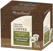 Coffee in Single Serve Cups Compatible with Keurig K-Cup Brewers 18 Count (No...