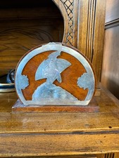 Antica scatola liberty Art decò, 1930/40 in argento 800, 18x21cm. Legno di Tuja