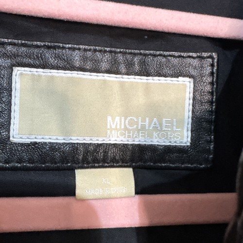 Michael Michael Kors Bikerjacke schwarz Leder Größe XL - Bild 19 von 20