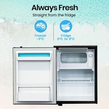 50L RV Fridge Freezer 12V/24V Portable Compressor Refrigerator for Truck  Boat