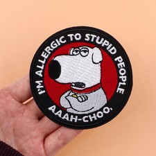 Cartoon Dog Embroidery Patch Iron On Patches for Clothing Thermoadhesive Patches