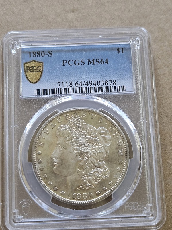 MS64 1880-S Morgan Silver Dollar NGC - 