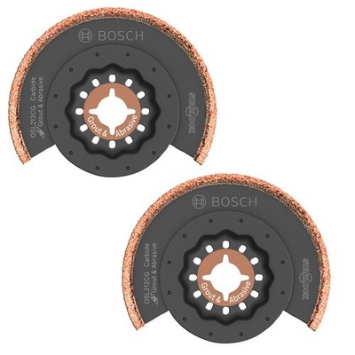 Bosch 2 Pack of 2-1/2 Inch Starlock Multi Tool Grit Saw Blades - OSL212CG-2PK