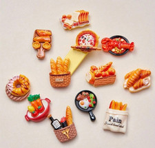 🍩12Pcs Food-Themed Fridge Magnets – Cute Kitchen Refrigerator Home Decor🍕🍔