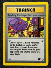 Nightly Garbage Run 77/82 Base Set Team Rocket Uncommon TRAINER Card 2000 NM