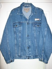 Vintage jean jacket Long Beach Blues Festival denim unisex XL 2000 21st Annual