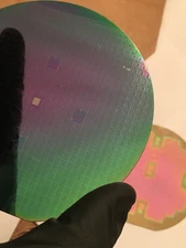 4" Unknown "MONS" Silicon Wafer 1980s Extremely Rare