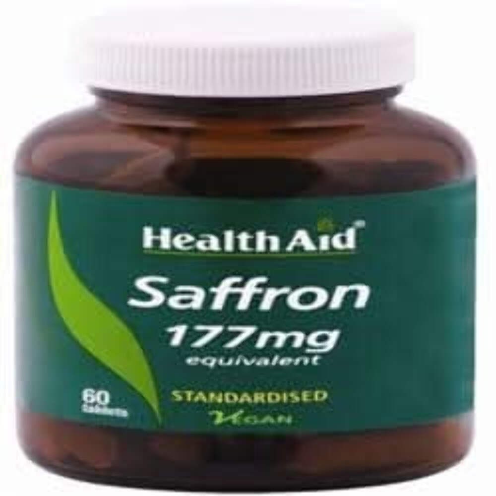 HealthAid Saffron 177mg Standardised Vegan Stress Mood Support 60 Capsules - Image 6