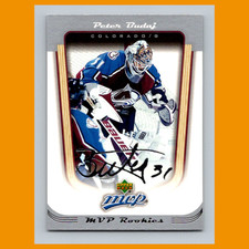 Peter Budaj Rookie #430 2005 Upper Deck MVP Colorado Avalanche Hockey Card NHL
