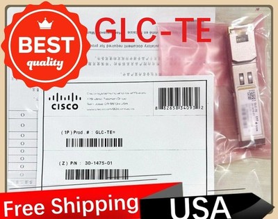 GLC-TE NEW SEALED CISCO SFP 1000BASE-T Transceiver Module RJ-45 Free Ship