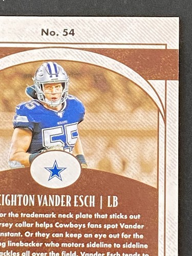 Leighton Vander Esch 2020 Legacy #54 #ed 254/299 - Foto 8 di 10
