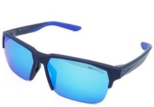 Nike DM-0994 410 Midnight Navy MAVERICK FREE P Polarized Sunglass, Blue Mirror
