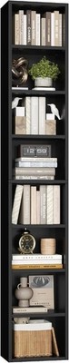 8-Tier Media Tower Rack, 11.6 X 9.3 X 70.9 Inches CD DVD Slim Storage Cabinet