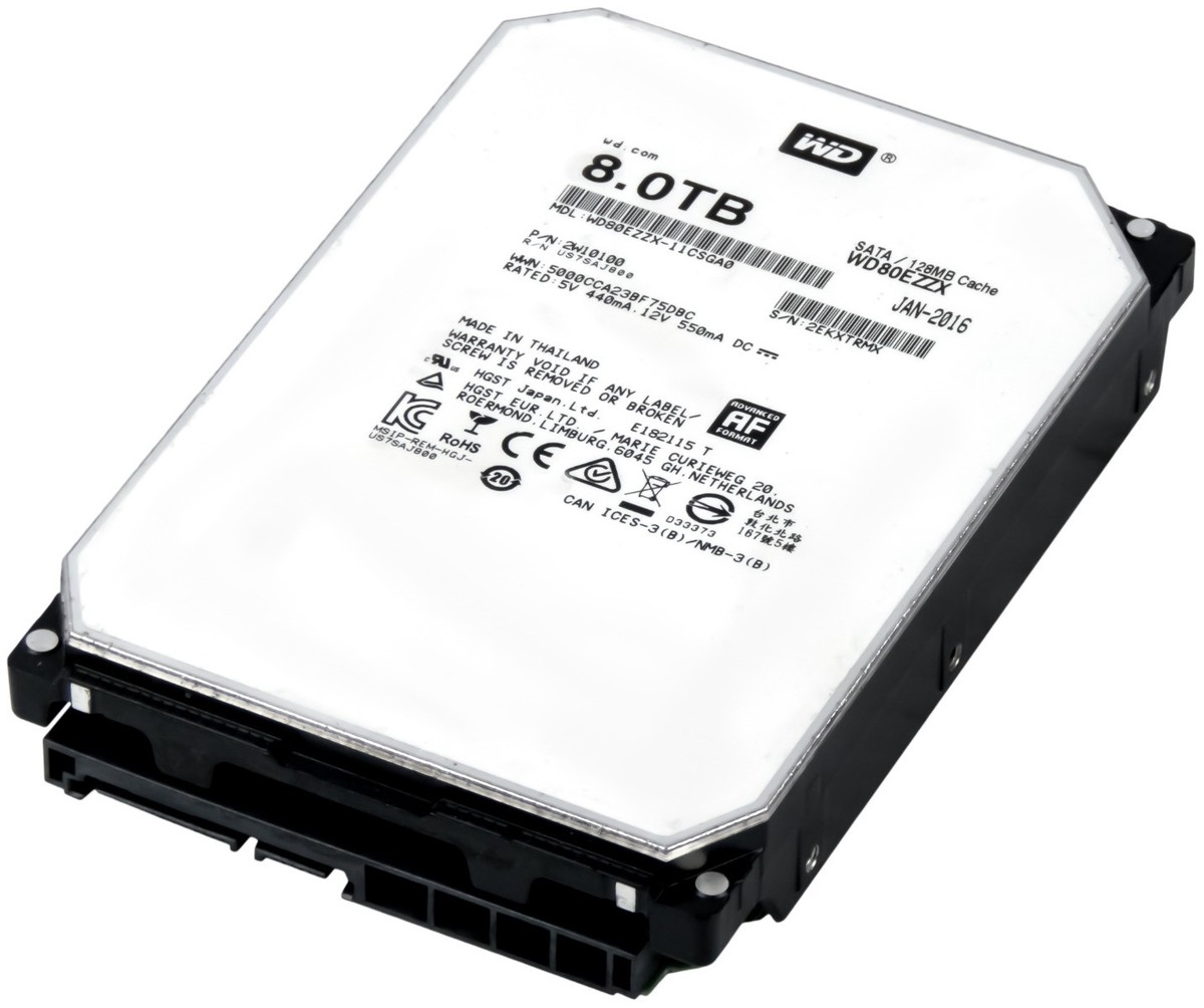 Western Digital WD80EZZX 8tb 3.5